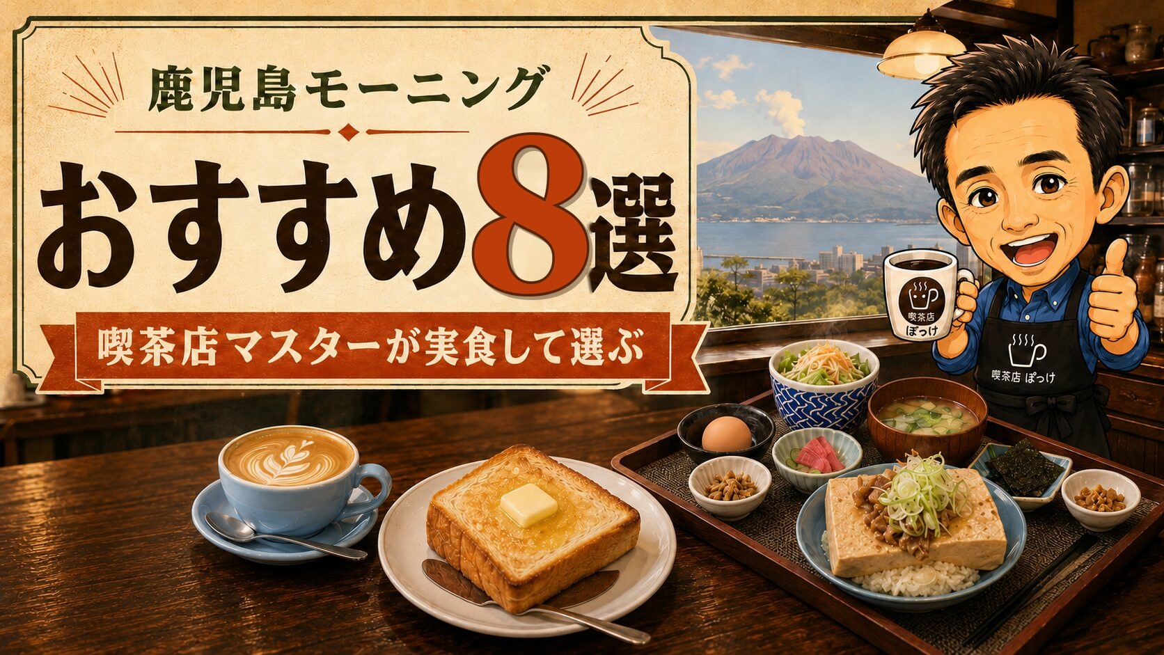 鹿児島モーニングおすすめ8選 喫茶店マスターが実食して選ぶ